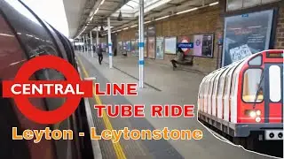 London Underground Tube Ride |  Leyton  - Leytonstone