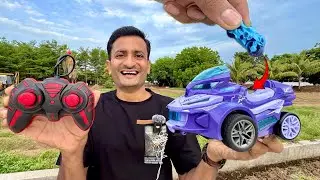 Unboxing ATV Remote Control Car with Launcher Track - Jmv toys