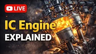 WORLD4ENGINEERS is live! IC Engine Explained LIVE 🔥 | Working Principle, Parts & Basics