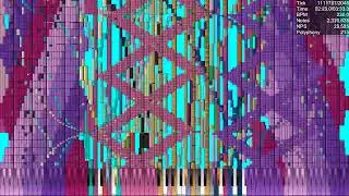 [BLACK MIDI] Padi - Sahabat Selamanya Remix, 20.26 million notes (MLP Note Colored)