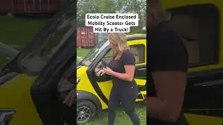 Закрытый самокат Ecolo Cruise попал под грузовик!