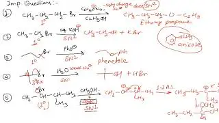 Important questions on SN1 and SN2 Reagents and Mechanisms