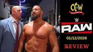 WWE RAW REVIEW (1/12/2026) - HE TAPPED OUT! HE TAPPED OUT! Watching Raw at 1.25 Speed From Now On