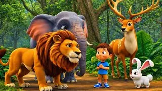 Sher ki kahani bacchon ke cartoon video hathi khargosh Kiran