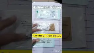 Types of Sutures Used in Abdominal Surgery | Medical #surgicalwounds #suture  Dr Health Officials