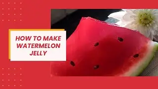How to make watermelon jelly🍉 at home #eilik #food #pink #foodie #cooking #cookingvideo #kawaii 