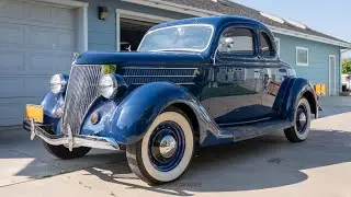 1936 Ford Model 68 5-Window Coupe Walk-around Video