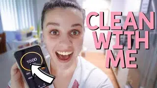 10 minute clean with me kitchen (on screen timer for motivation)