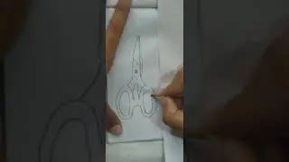 realistic scissor drawing #realistic