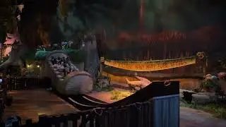Shrek Swamp Celebration ride at Motiongate in Dubai, UAE