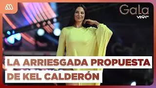 Kel Calder&oacute;n encant&oacute; con ARRIESGADA propuesta en la Gala de Vi&ntilde;a 2026: luci&oacute; vestido asim&eacute;trico