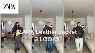 ZARA大人気レザージャケット🤎新色ブラウンで春先まで使える3 LOOKS🐥✨
