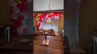 Restaurant Birthday Party Decorations Ideas #balloons #birthday #pune #viralshorts #shorts #events