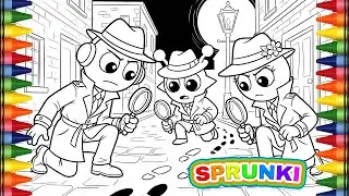 What Did the Detectives Discover?!🕵️&zwj;♂️🔍#sprunki #art #coloring #drawing