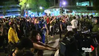 Raw Video: Mass protest arrests in Montreal