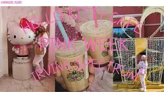 HELLO KITTY CAFE | PINK WEEK!  | IRVINE SPECTRUM | ICED COFFEE | #hellokittycafe