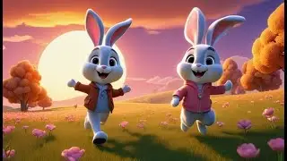 Ricky Rabbit Hops Fast | Energetic Bunny Song for Kids | Toddler Rhyme About Rabbits