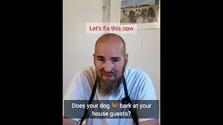 Fix! Does your dog bark at guests who come into your house? #dogtraining #leash