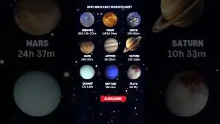 How long is a day on each planet?  #galaxy #space #void #universe #blackhole #astronomy #science