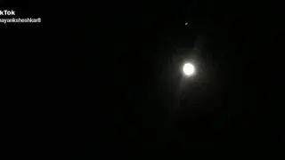 Live🌕🌖 jupiter moon saturn conjunction 8 june 2020 In india midnight