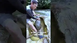 Hidden Gold in River 😱~mini woodworking art skill / wood / handcrafts /#viralshorts #shorts
