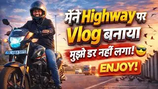 Aaj pehli baar itni busy highway par camera on karke ride ki &mdash; jo hua wo expect nahi tha! 😲