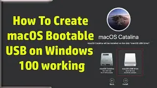 How To Create macOS Bootable USB drive on Windows for recovery