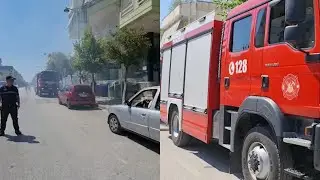 Zjarr pran&euml; shkoll&euml;s s&euml; muzik&euml;s n&euml; Fier, tregu i rrobave t&euml; p&euml;rdorura p&euml;rfshihet nga flak&euml;t