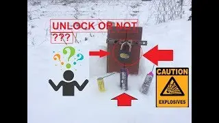 EXPERIMENT! Will the fireworks unlock the lock,  Будет ли фейерверк разблокировать замок