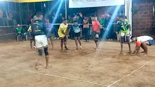 सेमिफायनल   सोळजाई पर्शरामवाडी ❌ वजीर प्रेमी  कोळंबे वरची भरणकरवाडी आयेजित भव्य कबड्डी स्पर्धा 2025 