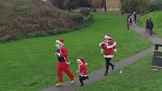 Oakham Santa Fun Run organised by the Rotary Club of Rutland in association with Oakham Town Council