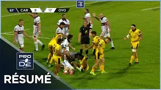 PRO D2 Saison 2025-2026 J02 - R&eacute;sum&eacute; US Carcassonnaise - Oyonnax Rugby