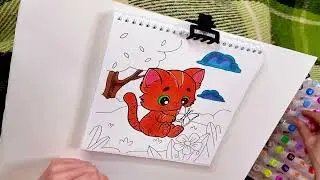 Cute animals marker coloring | stress relief