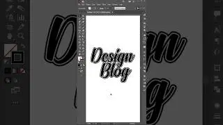 OUTLINE TEXT IN ILLUSTRATOR || #illustrator #tutorial