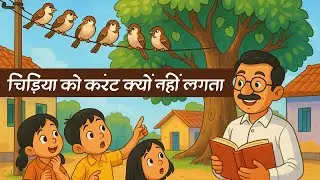 चिड़िया को करंट क्यों नहीं लगता? | Kids Science Story in Hindi | Fun & Engaging Kids Story in Hindi