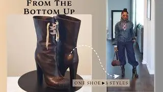 How to Style Mid Calf Boots | One Shoe, Three Looks | From The Bottom Up