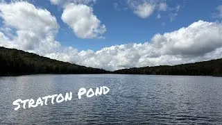 Stratton Pond & Stratton fire tower on the Appalachian Trail in Vermont, solo overnight hammock camp