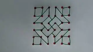 6-6 Simple chukkala muggulu for beginners| Chukkala muggulu| Festival muggulu| Kolam| Jeevitha nune 