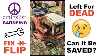 Находка на Craigslist Barn - выброшенная газонокосилка Simplicity 4208 Riding - Бесплатно на мета...