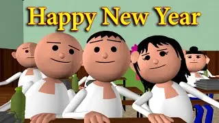 HAPPY NEW YEAR 2025 Comedy (हैप्पी न्यू ईयर 2025 ) MSG TOONS Comedy Funny Video