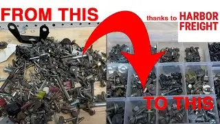Garage Organization DIY: Sorting Bolts, Fuses & Small Parts with Harbor Freight Storage Bins