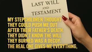 My Stepchildren Burned the Will. Today, I Burned Their Future.