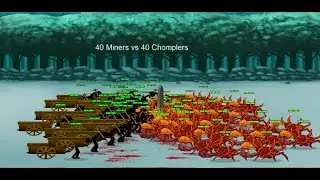 Stick Empires Order Miner vs Chompler