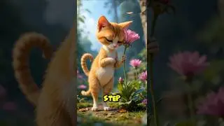 Cat and Butterfly cartoon Short Movie #shortsfeed #shortanime #animationart #shortsvideo