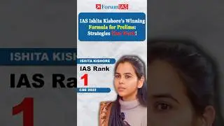 IAS Ishita Kishore&rsquo;s Winning Formula for Prelims: Strategies That Work! #shorts #upsc #ias