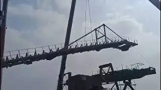 #New #video #mobile #crane #lifting #heavy gallery #cement plant#erection🏗️📸