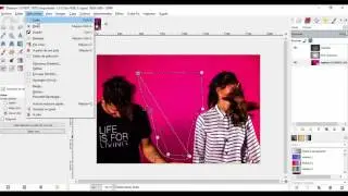 Tutorial Gimp - Texto dentro de forma