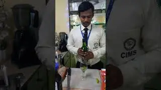 Our Student Preparing Virging Mint Mojito | CIMS College | #managementeducation