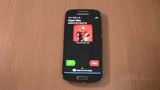 Sony fake call on Samsung Galaxy S4 mini android 11 Superman incoming call