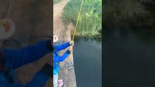 Minha pescadora #fishing #pescaria #pescacombambu